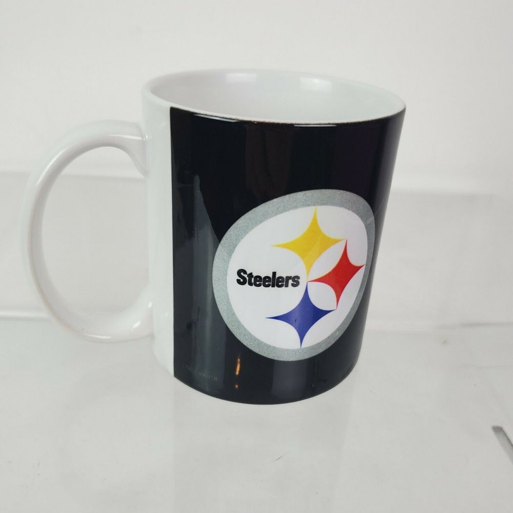 NFL Pittsburgh Steelers Ceramic‎ Coffee Mug Black Yellow Football